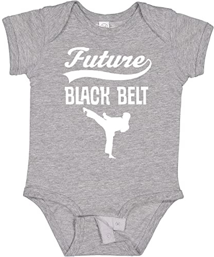 inktastic Martial Arts Future Black Belt Karate Baby Bodysuit 6 Months 0060 Heather Grey 2ed97