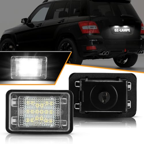 OZ-LAMPE LED-registreringsskyltbelysning för Merceds-Benz GLK-CLASS X204 2007~, Canbus Inga fel LED-registreringsskyltslampor bakljus, OEM part# A2048201056