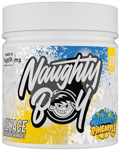 Naughty Boy Menace V2 Pre-Workout Powder - Blueberry Pineapple, MAX Catalyst, CDP Choline & Uridine, Energy, Pump & Focus,420g