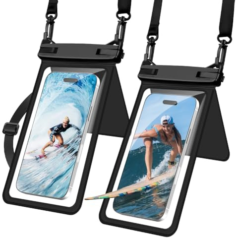 OFFCUP Waterproof Phone Pouch, 2 Pack Large Phone Waterproof Phone Case