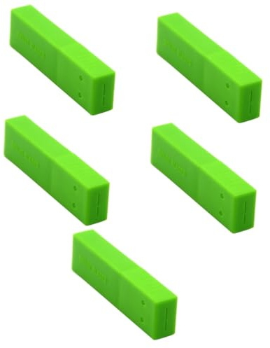 Healvian Caja De Almacenamiento De 5 Cuchillas para Herramientas Rotas Primer Estuche Soporte para Cuchillas Abs Verde