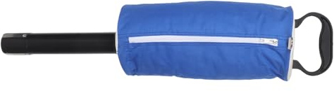 TOYANDONA Golf Ball Picker Bag with Detachable Pick-Up Tube Blue Fabric Golf Ball Collection Pouch with Handle