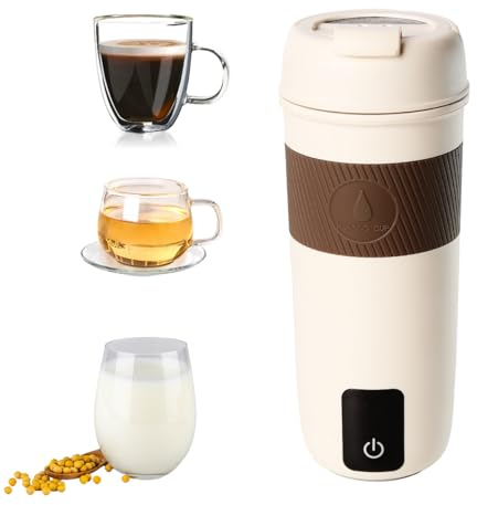 Temperatura Hervidor Eléctrico Hervidor de Agua de Viaje Usb Pequeño 304 Doble Capa Interior de Acero Inoxidable Portátil Pequeña Taza De Café de Aislamiento Rápido 350ml