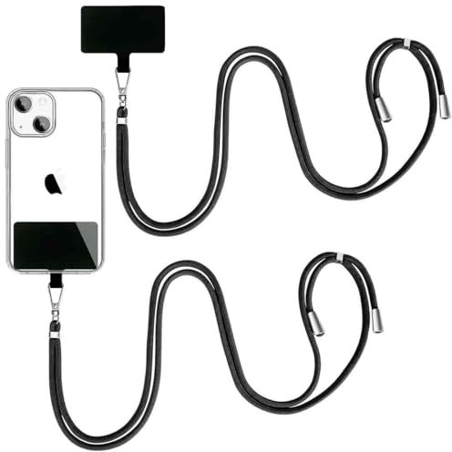 Cadena Universal,Ajustable Desmontable,Cadena para Smartphone para desplazamientos, Cordón para Universales Celular Teléfono Cadena Correa de Cuello Cuerda para teléfono móvil