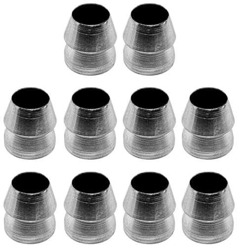 Cunei di sicurezza con manico rotondo, 10 pezzi in acciaio con manico per martello, cunei conici per ascia, artiglio, martello, slitta (14 mm)