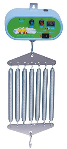 TESUGN Hängende Elektrische Wiegensteuerung, Geräuscharm Einstellbarem Elektrische Babyschaukel Babywippe Controller mit 7 Stück Feder bis zu 21 kg für die Baby Federwiege und Baby Hängematte