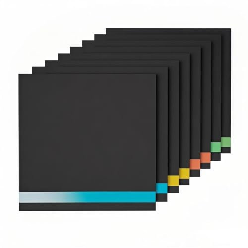 Uadme Contrachapado 3 mm, 8 Pcs Madera de Tilo Corte Laser 30x30 cm, 3 Colores de Superposición Prepintados, Contrachapado Colorido para Grabado y Corte por Láser Pintura Artesanía en Madera