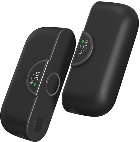 Chauffe-Main Rechargeable 6000mAh, écran Affichage LED, 4 Niveaux de Chaleur, Design Compact & élégant, USB-C, Chauffe Rapide, Ideal Voyage, Hiver et Cadeau - AERYNO