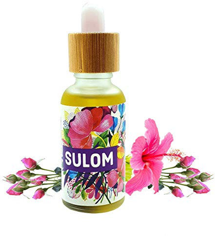 Hibiscus & Rose Infused Organic Handmade Natural Hair Oil | Vegan | No Chemicals | No Preservatives | 50ml | SULOM