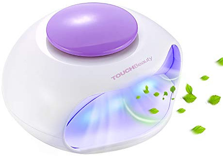 Nageltrockner Für Normalen Nagellack, TOUCHBeauty Nageltrockner mit Luft und LED Licht, 2 in 1 Nagellacke Elektrischer mit Ventilation Nagellack Trocknergerät, Nail Dryer für Normale AG-0889B