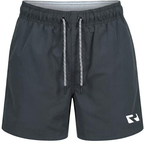 RIPT Short de Bain Garçon Séchage Rapide – Boardshort avec Doublure Mesh, Protection UV 50, Short de Surf Natation Plage Été (Marine, 7-8 Ans)