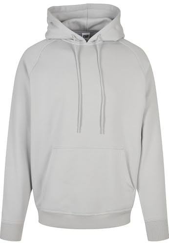 Urban Classics Herren Blank Hoody – Locker Geschnittener Kapuzenpullover mit Kängurutasche und Verstellbarer Kapuze für Freizeit Alltag Sport und Streetwear,Lightasphalt,M