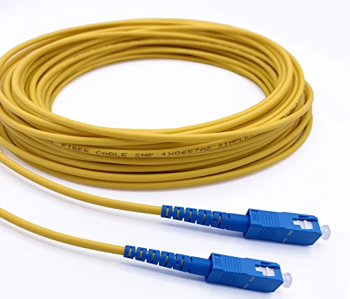 Elfcam - 2m Simplex Fiberoptisk Kabel SC/UPC till SC/UPC OS2 9/125μm LSZH 2M