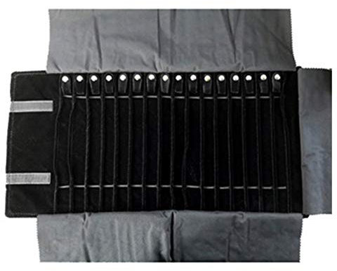 Qezodsx Velvet Jewelry Roll Bag Storage Bag Storage Bag Portable Necklace Display Case