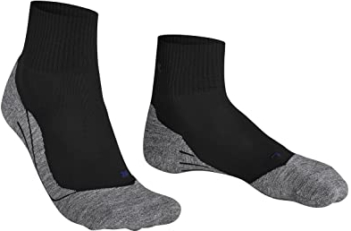 FALKE Herren Wandersocken TK5 Wander Cool Short M Sso Lyocell Funktionsmaterial antiblasen dünn 1 Paar, Schwarz Black-Mix 3010, 42-43