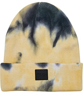 Urban Classics Unisex Tie Dye Beanie Kids yellow/black, S/M