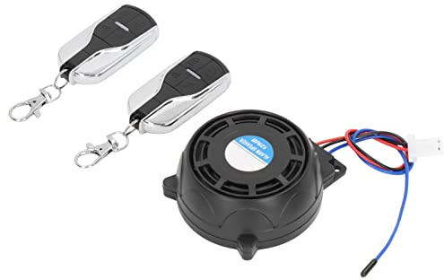 SALALIS Dispositif antivol pour Moto alarme moto connectée téléphone Son Puissant étanche 12 V Système d'alarme de Moto sans Fil Portée de 150 m 2 Télécommande Alarmsystemen