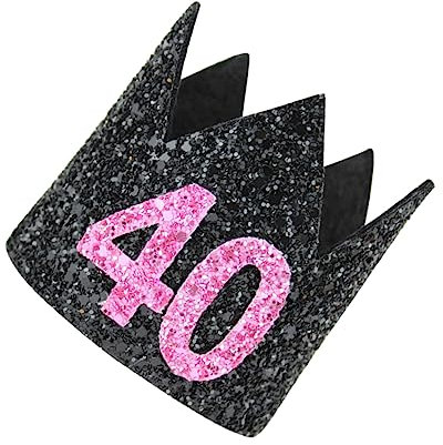 TOYANDONA 40 Haarschmuck Zum 21. Geburtstag Lustiger Partyhut Ausgefallene Partyhüte Hauben Foto Zum 21. Geburtstag Geburtstags-stirnband Prinzessinnen-geburtstags-haarband Bilden Anzahl