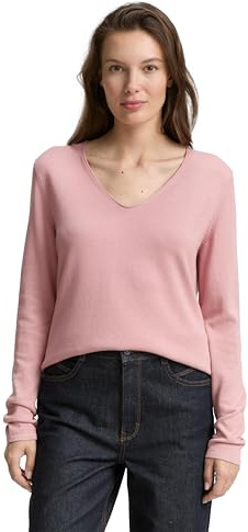 Tom Tailor 1012976 Pull-Over Femme, 11055 - Morning Pink, S