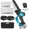 Mini Akku Kettensäge mit Akku 21V 4000mAh, Bürstenlose 8 Zoll 6 Zoll Elektro Kettensäge für Makita 18V, klein Astsäge Kette Sicherheitsschloss astsäge Säge Handkettensäge für Gartenscheren Astschere