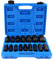 Cocoarm 16tlg Schlagschrauber Nüsse Set 1/2-Zoll Steckschlüssel Satz Schlagnussen Impact Socket Set Sechskant Kraft Stecknuss 10-32mm 6-Kant tief Kraftnuss Set für Schlagschrauber