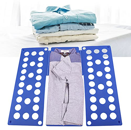 Kleider-Organizer, Schrank, Gebündeltes Hemd-Faltbrett für Hosen, Shorts, Pyjamas, Dicke Kleidung (Blau)