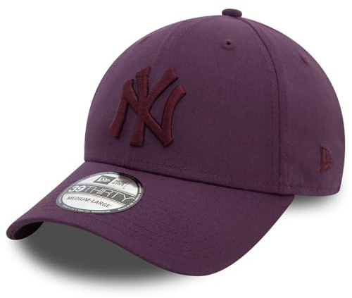 New Era 39Thirty Uni Ess Yankees KepsEra Damer/Herrar - fullcap basebollkeps med skärm, Sluten på baksidan Sommar-Vinter Vår Sommar Höst Vinter - M/L (57-59 cm) lila