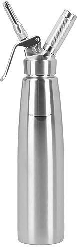 Sifone per Panna in Acciaio Inossidabile 304, Facile da Pulire, Rivestimento Interno Sicuro per Pasticceri, 500 Ml, Argento (Acciaio Inossidabile 304 1000ML)