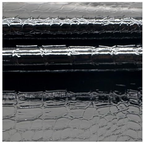 Pelle Adesiva Toppa Di Riparazione In Pelle Autoadesiva Texture Coccodrillo, Kit Di Riparazione Per Tappezzeria In Ecopelle Per Mobili, Grandi Toppe In Tessuto Di Pelle Per Divani, Sedili, Sedie(Black