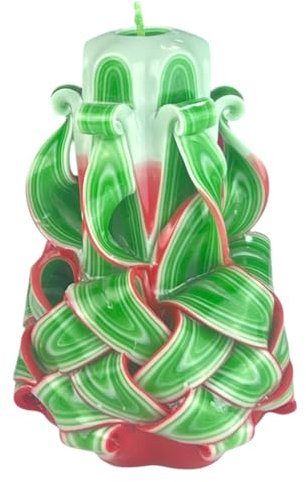 Candela di Design Fatta a Mano, Candela Decorativa Inodore Ø6.5 x h15 cm, Candela Cilindrica a Combustione Lunga 56 ore, Stoppini in Cotone Senza Fumo, Decorazione Domestica Ideale e Regalo Versatile