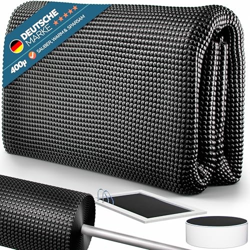 poolomio Bâche solaire rectangulaire pour piscine - Noir - 600 x 300 cm - 400 µm à découper - Bâche de piscine isolante thermique - Film solaire robuste
