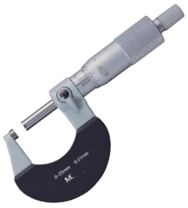 Micrómetro de diámetro exterior de 25-50 mm de precisión y escala de 2 µm (102-301)