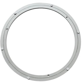EnxJire Svängbar platta roterande platta med roterande lager för köksredskap, aluminiumlegering, för matbord, bas Susan (12 tum)