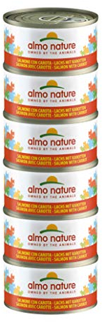 almo nature Megapack Katzenfutter nass - Lachs mit Karotten- 6er Pack (6x70g)