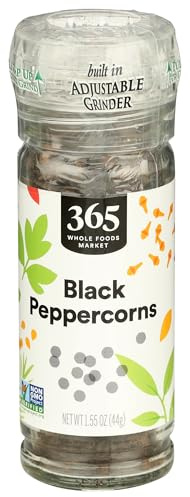 365 by Whole Foods Market, Black Peppercorn Grinder, 1.55 Ounce