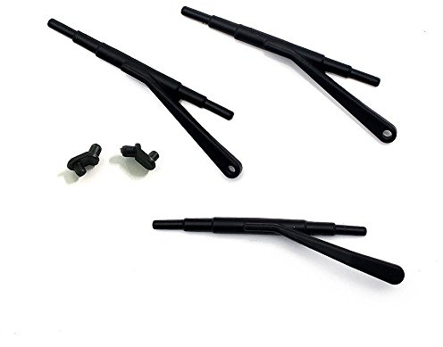 QUE-T 3PCS 1/10 RC Rubber Simulation Windshield Wiper Blades for SCX10 II Cherokee