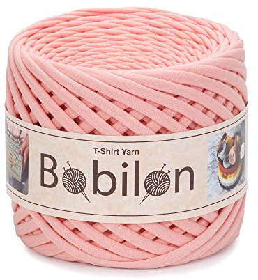 Fettuccini Zpagetti t-shirt snöre, 7–9 mm, garn för virkning av en väska, slipsar, bomull, garn, makramé, trapillo jersey - marshmallow