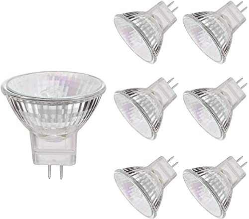 VINBE MR11 Halogen Light Bulbs, 35W 12V MR11 GU4 Halogen Spot Bulbs Lamp, Warm White,Pack of 6