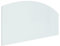 vidaXL Kaminofen Glasplatte 120x60 cm
