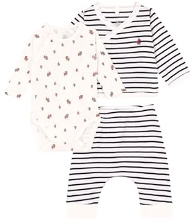 Petit Bateau A0ARX Saco De Dormir Sin Mangas Unisex Bebé Smoking/Marshmallow 0-6 Meses