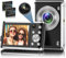 Appareil Photo numérique, Appareil Photo numérique autofocus 4K avec caméra Avant et arrière, HD 48MP avec écran 2.8, Appareil Photo Compact d'entrée de Gamme (Noir)