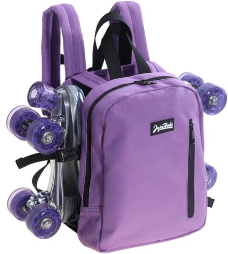JajaHoho Roller skates bags for Women Men, Lavender Lilac Sports Backpack for Rollerskates, Ice skates, Inline skates, Skate Gear Storage, Durable and Stylish, 11 x 9 x 3 inches (Purple)