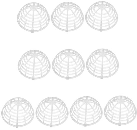 PAMINGONO 10pièces Support De Plante Aquatique Maille pour Boules De Mousse Couvercle De Suspension Décoratif pour Aquarium Et Aquariophilie pour Java Moss Et Crevettes