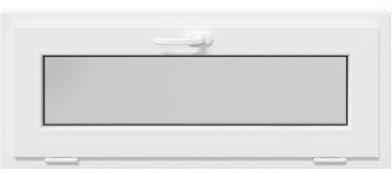 vidaXL Kellerfenster RISOR 110x40 cm Kipp 3-fach Verglasung Weiß, Gartenhaus Fenster, Ausstiegsfenster, Kippfenster, Fenster im Keller