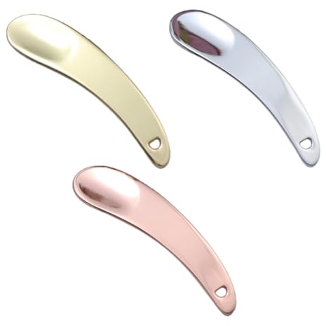 IWOWHERO Spatules en Alliage de Zinc Cuillères Cosmétiques Pratiques Lot de 3 pour Appliquer Uniformément les Produits de Soin pour Crème Visage et Soin