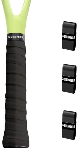 Ogeenier 3-pack greppband, tennisracket, unisex, halkskydd och anti-svett för tennis, greppband, mjukt naturligt grepp, overgrip tennisracket, för badminton, squash, padel