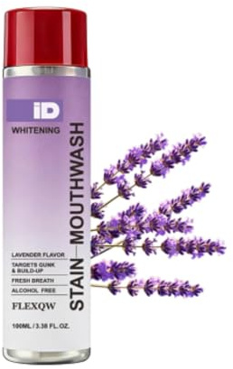 Glint Enjuague Bucal De Limpieza Profunda,Fórmula Suave, Protege Encías Sensibles, Combate El Mal Aliento, Limpieza Total Post-Comida, 100 Ml Portátil Para Oficina, Viaje Y Uso Diario (Lavanda)
