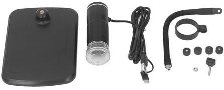 Cocoarm Microscopio Electrónico, Microscopio Digital USB ABS de 50 a 1000x con 8 Luces LED, de Monedas de Mano para Pruebas del Cuero Cabelludo, Placa de Circuito, Reparación de Relojes, Aula, Uso