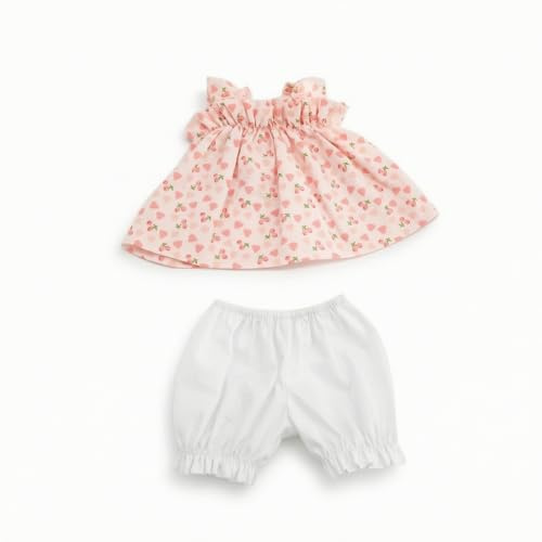 kowaku Robe Poupée avec Culotte Élastique Robe avec Culotte Facile à Nettoyer Costume Poupée pour Exposition sur Étagère , Robe De Poupée Fraise 60cm