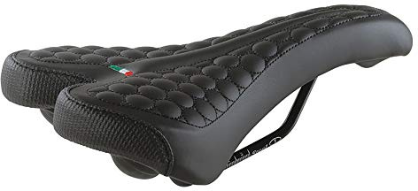 Selle Montegrappa, copia di sellino per bici da corsa MTB Trekking Night Day 3070, prodotto in Italia, nero
